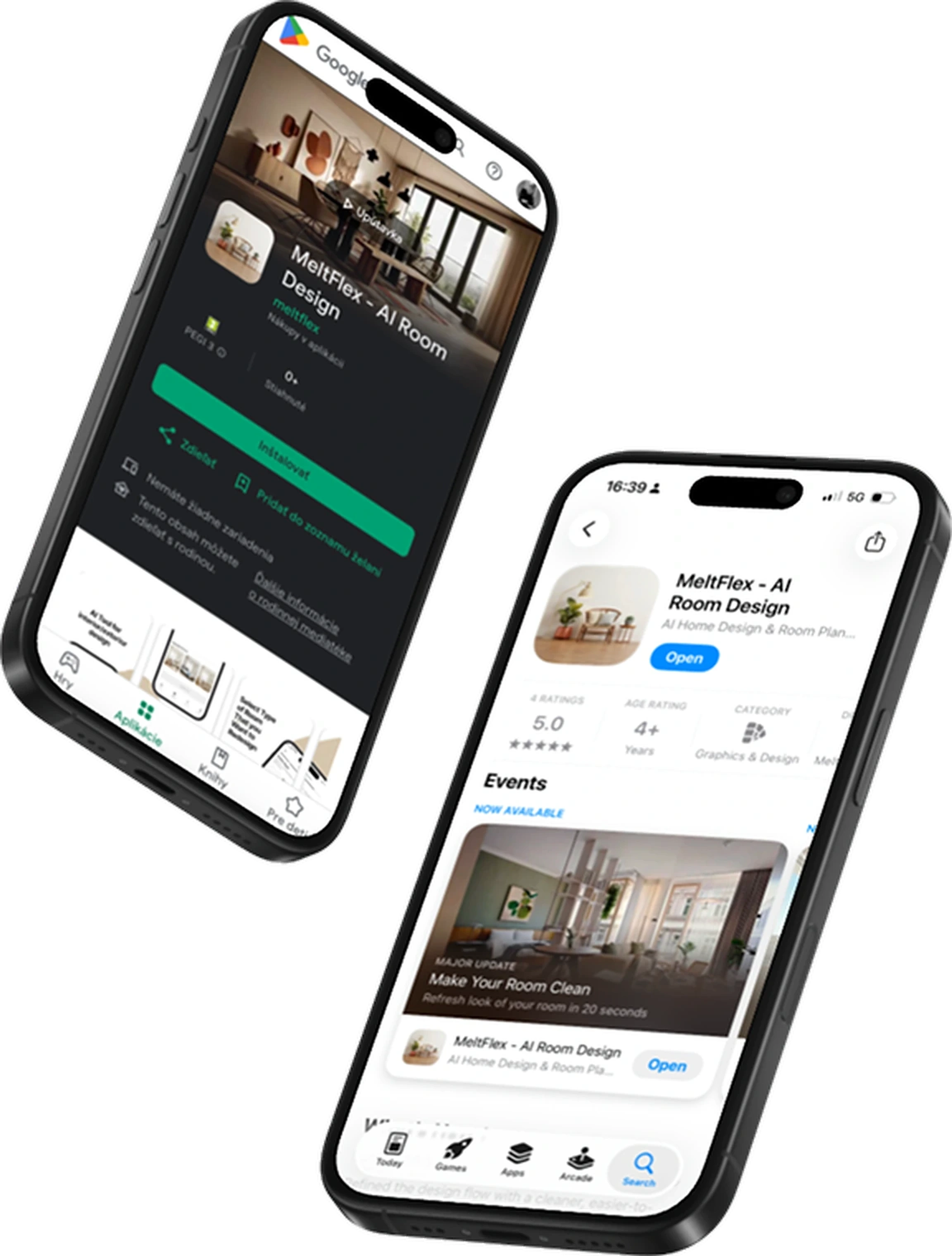 MeltFlex AI on the App Store, Google Play and Microsoft Store