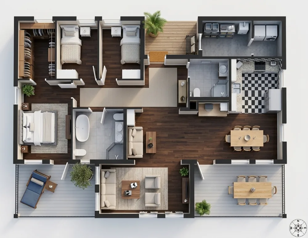 AI Floorplan to 3D