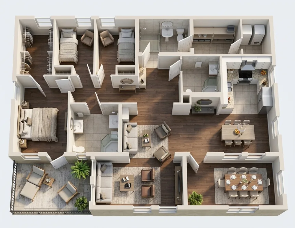AI Floorplan to 3D